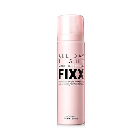 Fijador de maquillaje coreano con proteína de trigo hidrolizada y ácido hialurónico - SO NATURAL-0