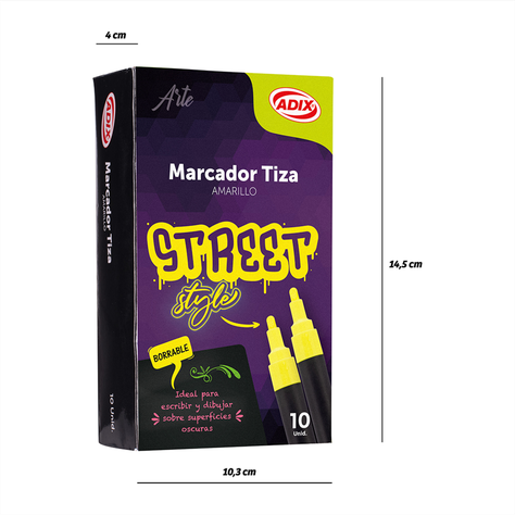 Marcador Tiza Amarillo  ADIX-2