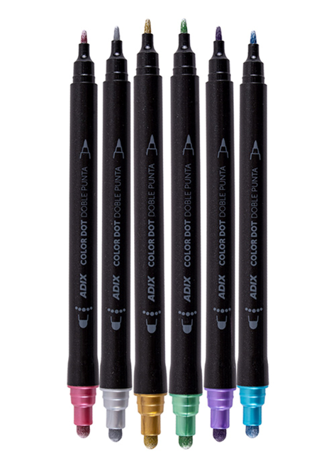 MARCADORES DOBLE PUNTA COLOR DOT-0