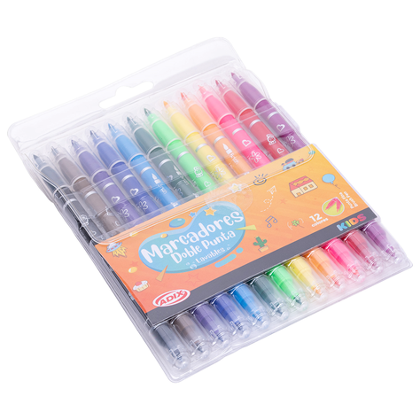 SET BRUSH PEN KIDS DOBLE PUNTA-1