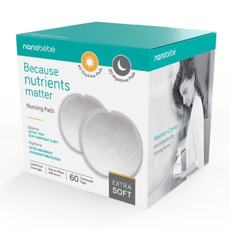 Absorbente de Lactancia diurnas y nocturnas 60 unidades-0