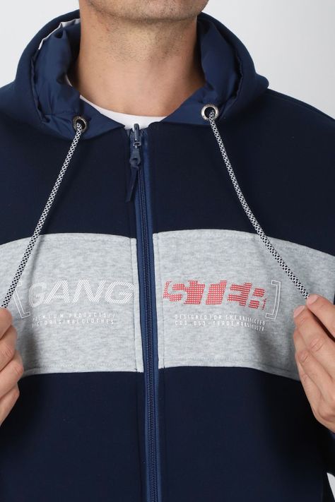 Cortaviento Reversible Bless Azul Marino Gangster-2