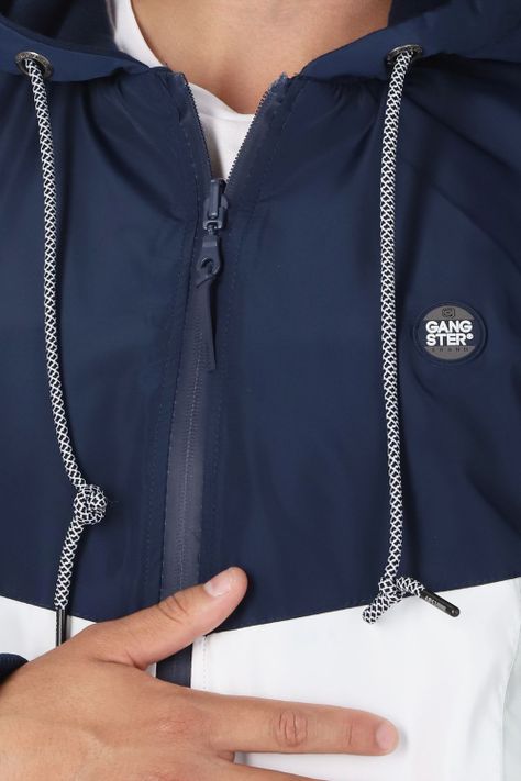 Cortaviento Reversible Bless Azul Marino Gangster-3