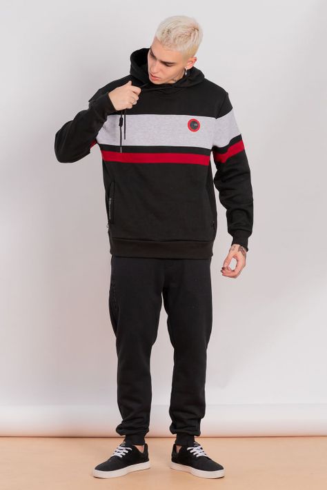 Poleron Hoodie Bliss Negro Gangster-3
