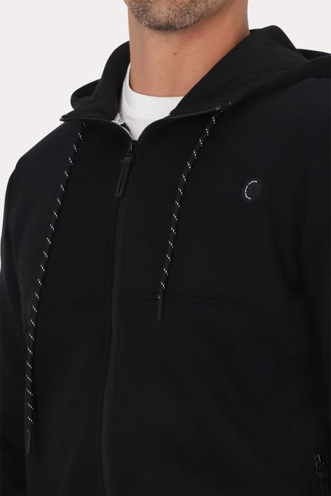 Poleron Full Zipper Fleece Daily Negro Gangster-2