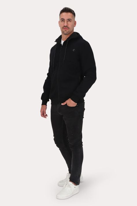 Poleron Full Zipper Fleece Daily Negro Gangster-3