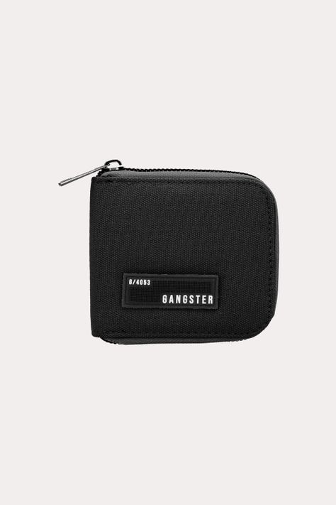 Billetera Deluxe Con Cierre Negro Gangster-0