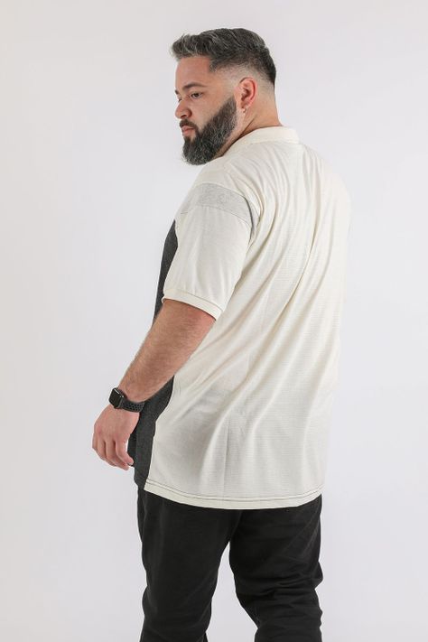 Plus Polera Cuello Key Blanco Gangster-1