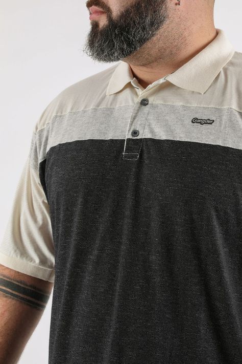 Plus Polera Cuello Key Blanco Gangster-2