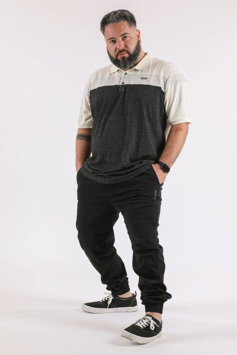 Plus Polera Cuello Key Blanco Gangster-3