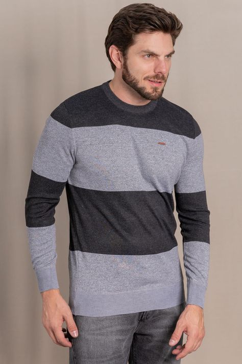 Chaleco  Liviano Rayas Gris Gangster-0