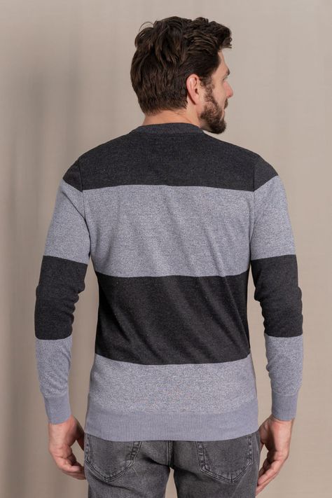 Chaleco  Liviano Rayas Gris Gangster-2