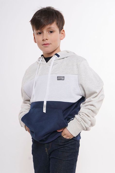 Teen Poleron Hoodie La Beach Azul Gangster-0