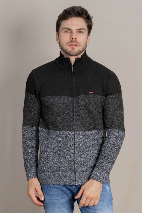 Chaleco Full Zipper Cuello Alto Beginning Negro Gangster-0