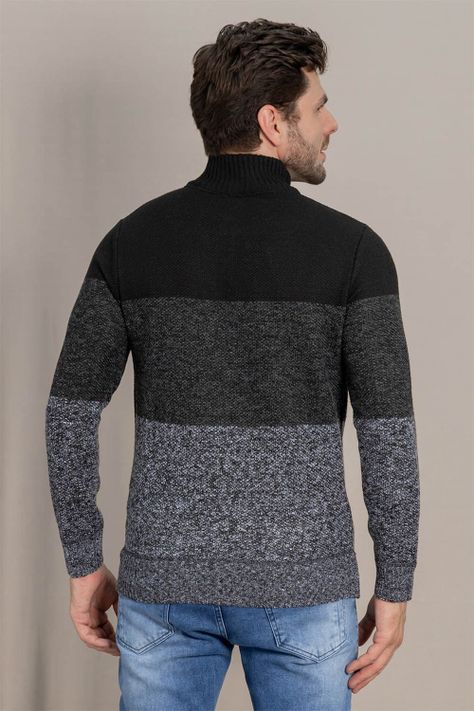 Chaleco Full Zipper Cuello Alto Beginning Negro Gangster-1