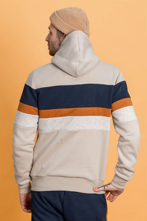 Polerón Full Zipper Fleece Community Beige Gangster-2
