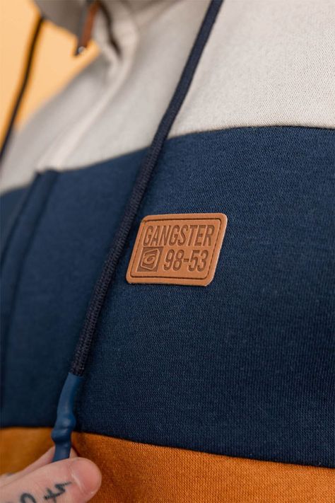 Polerón Full Zipper Fleece Community Beige Gangster-5