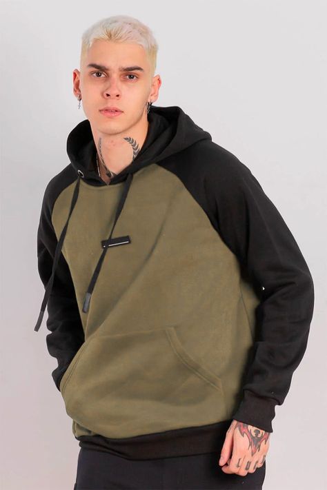 Polerón Hoodie Fleece Everyday Verde Gangster-0