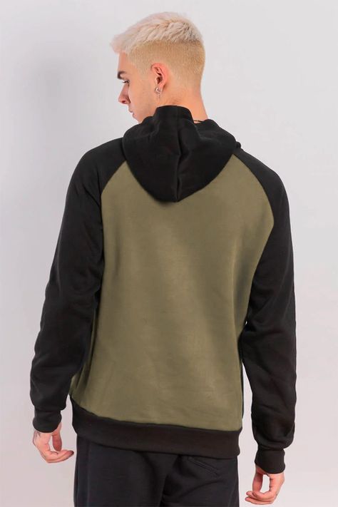 Polerón Hoodie Fleece Everyday Verde Gangster-1