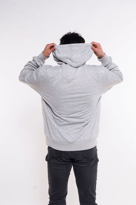 Poleron Hoodie Core Gris Gangster-1