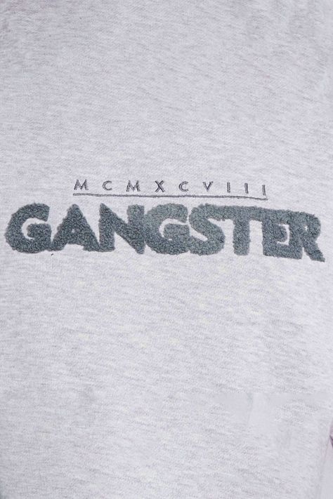 Poleron Hoodie Core Gris Gangster-2