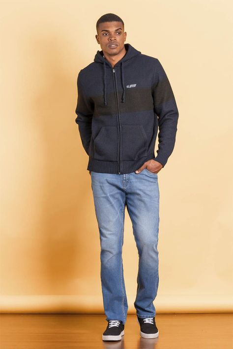 Chaleco Sherpa Full Zipper Warmly Azul Gangster-3