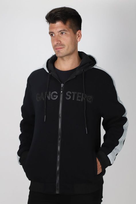 Cortaviento Reversible Fate Negro Gangster-5