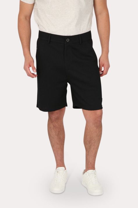 Short Bermuda Jogger Liso Loose Negro Gangster-0