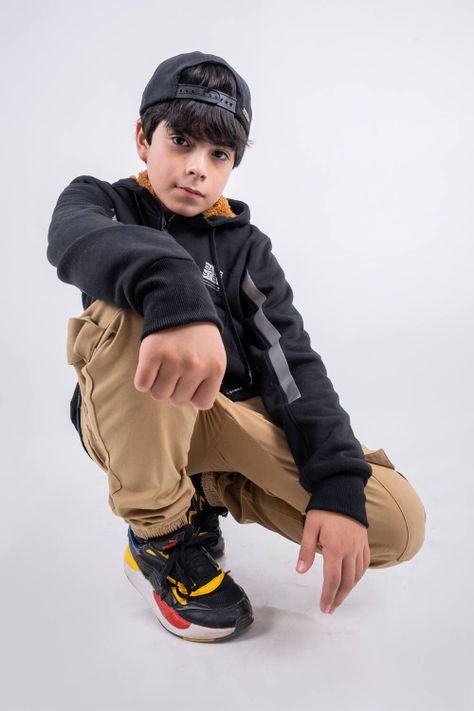 Teen Polerón Fullzipper Sherpa Shine Negro Gangster-2