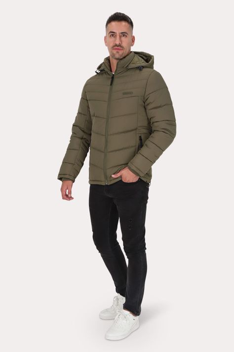 Parka Vetra Verde Oliva Oscuro Gangster-3