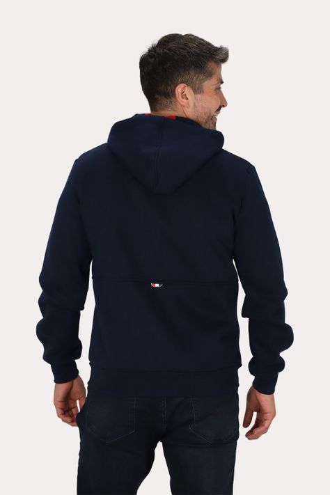 Poleron Full Zipper Fleece Outpost Azul Gangster-1