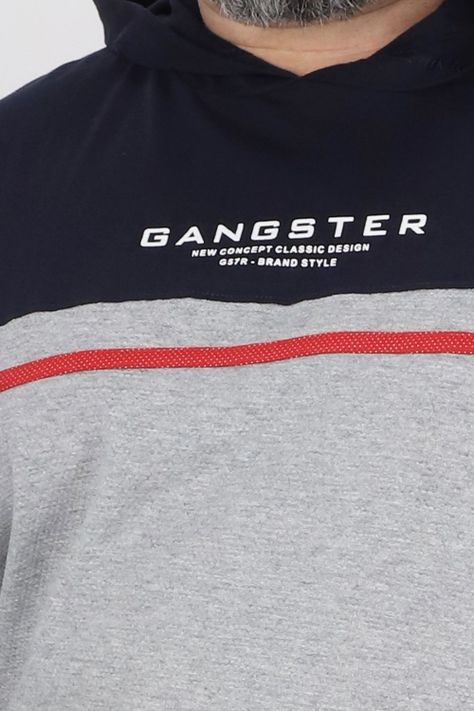 Plus Polera Manga Larga Refresh Gris Gangster-2