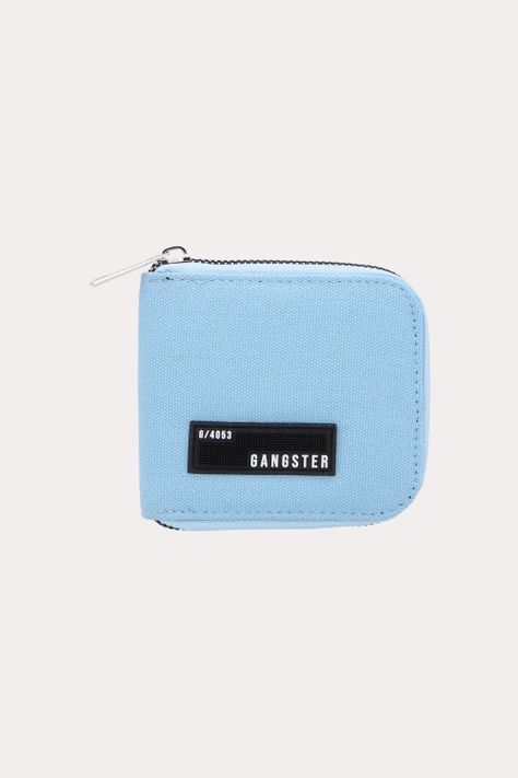 Billetera Deluxe Con Cierre Azul Gangster-0