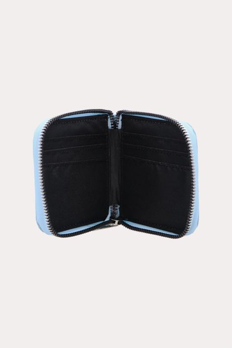 Billetera Deluxe Con Cierre Azul Gangster-2