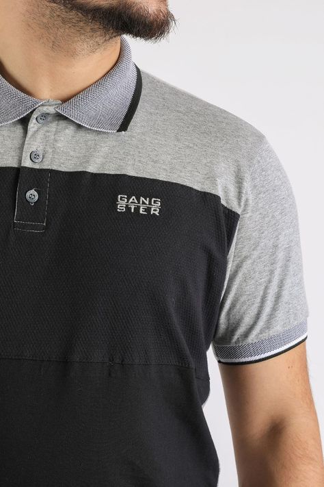 Polera Polo Academy Gris Gangster-2