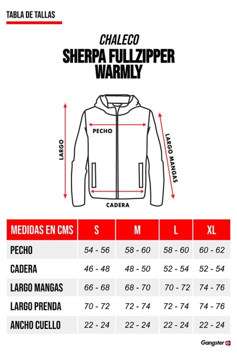 Chaleco Sherpa Full Zipper Warmly Gris Gangster-5