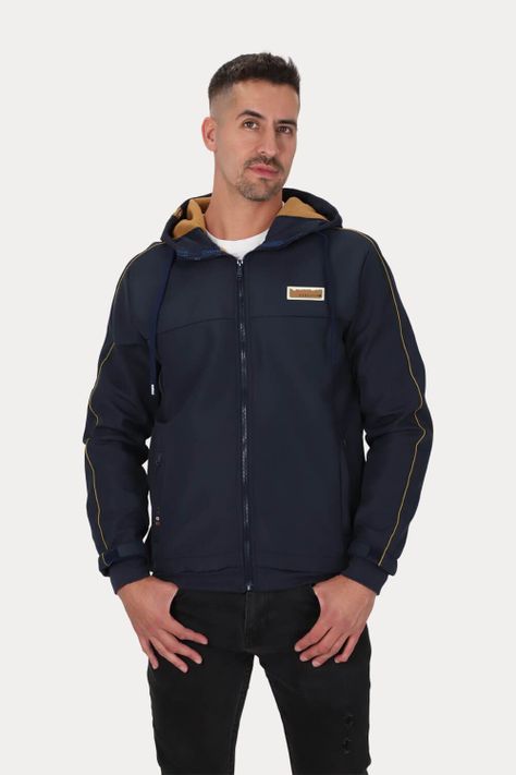 Chaqueta Full Zipper Crag Azul Marino Gangster-0