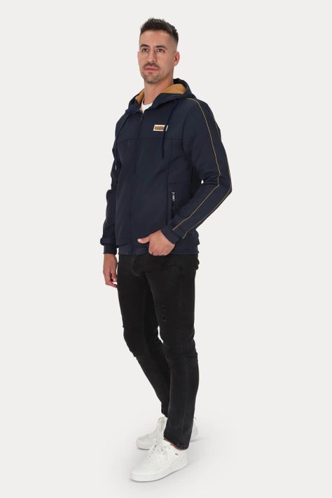 Chaqueta Full Zipper Crag Azul Marino Gangster-3