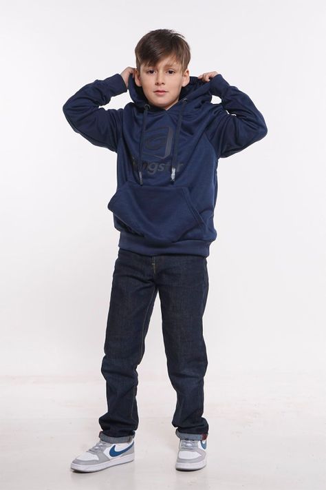 Teen Poleron Hoodie Insti Azul Gangster-2