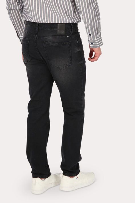 Pantalon  Denim 0 Negro  Gangster-1