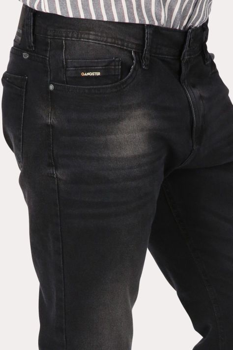 Pantalon  Denim 0 Negro  Gangster-2