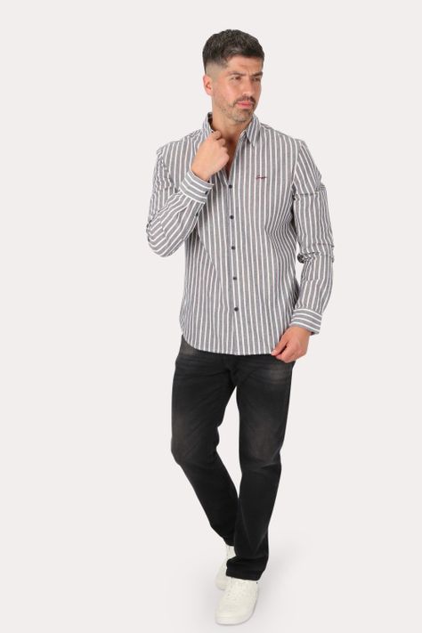 Pantalon  Denim 0 Negro  Gangster-3