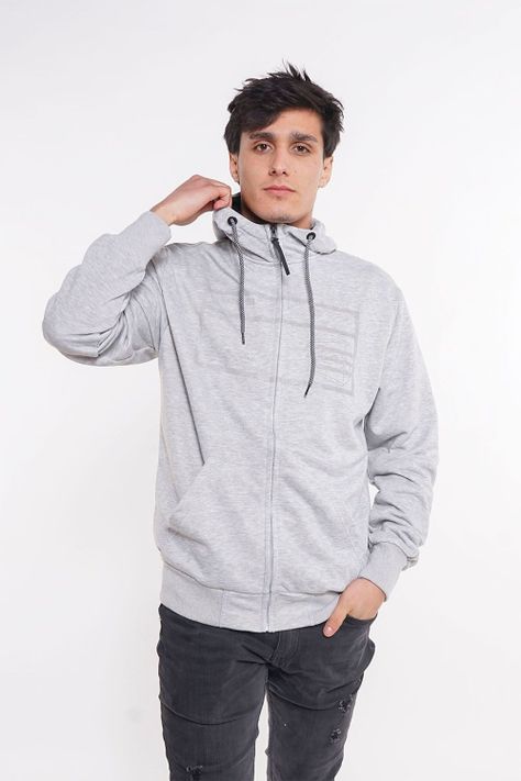 Poleron Full Zipper Sili Gris Gangster-0