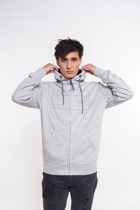 Poleron Full Zipper Sili Gris Gangster-3