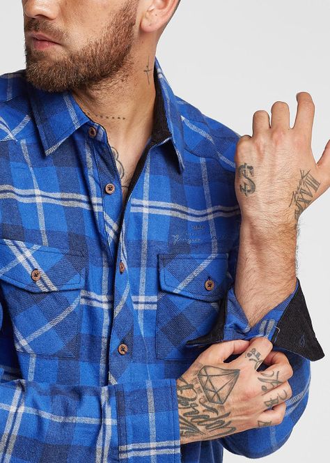 Camisa Lumberjack Azul Gangster-2