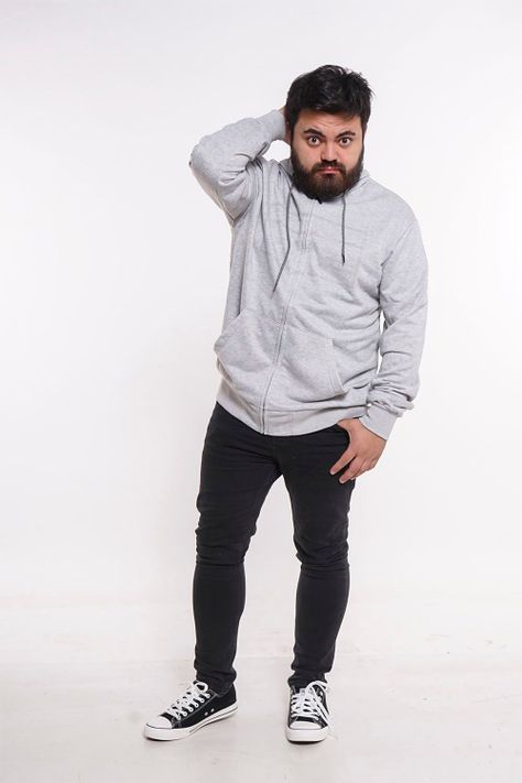 Plus Poleron Full Zipper Sili Gris Gangster-3