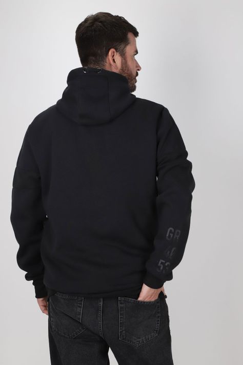 Polerón Full Zipper Fleece Nitty Negro Gangster-1