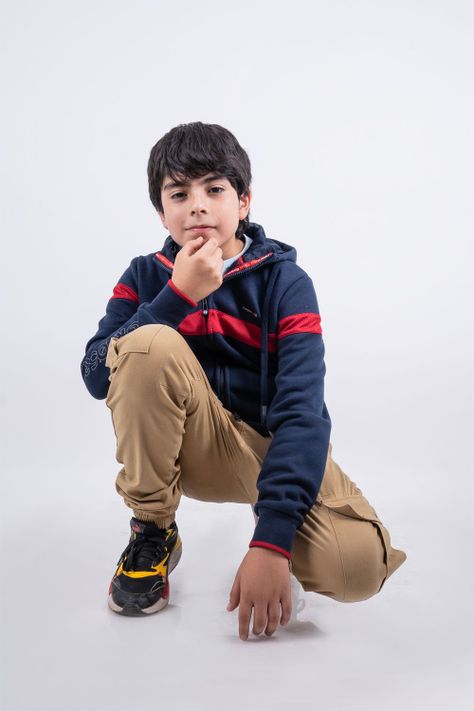 Teen Polerón Fullzipper Fleece Dino Azul Gangster-3