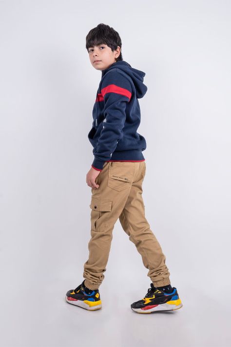 Teen Polerón Fullzipper Fleece Dino Azul Gangster-4