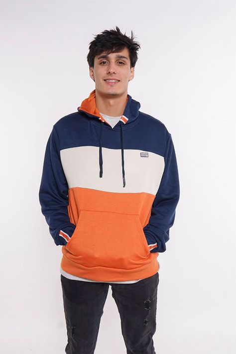 Poleron Hoodie La Beach Naranjo Gangster-0
